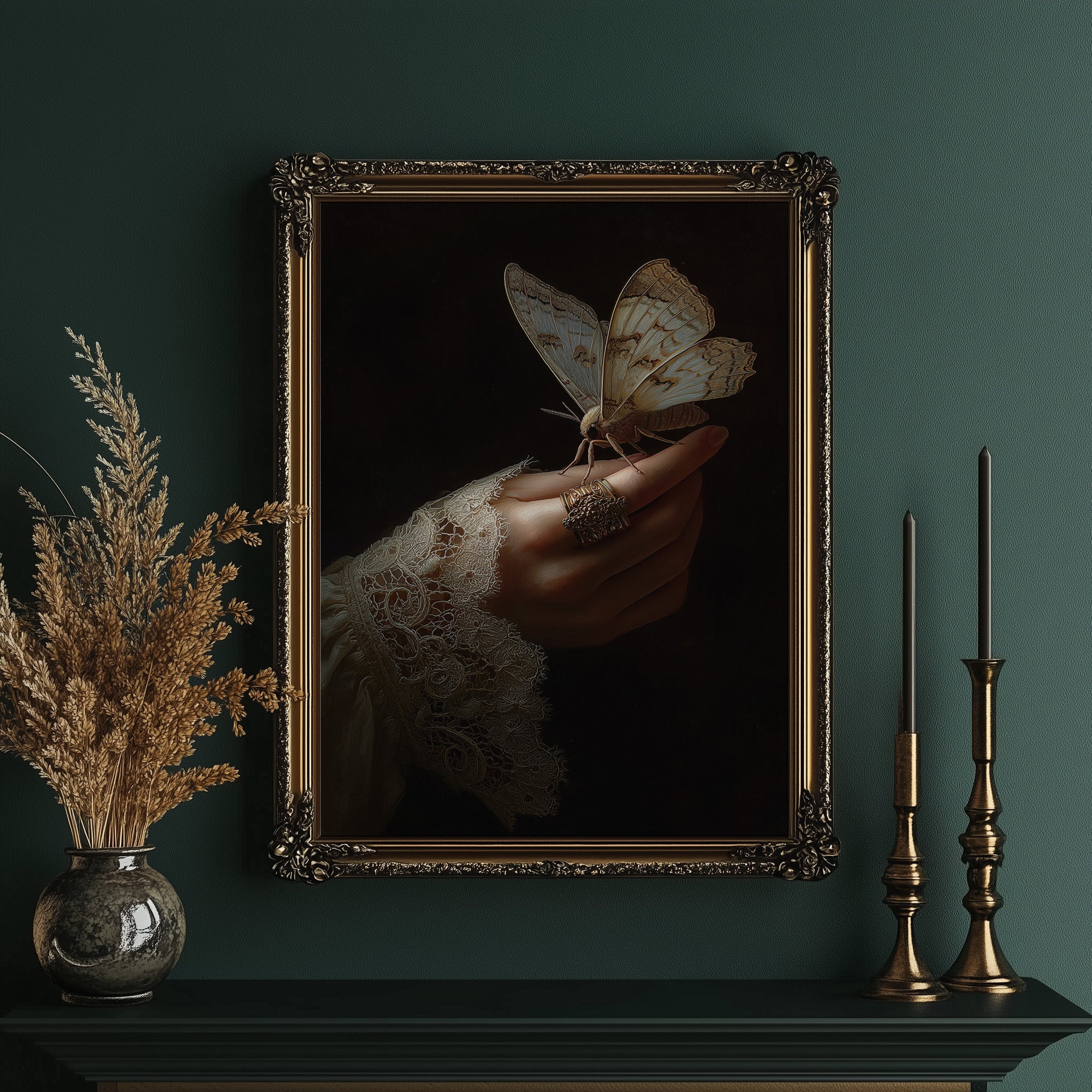 Midnight Visitor On Gilded Fingers