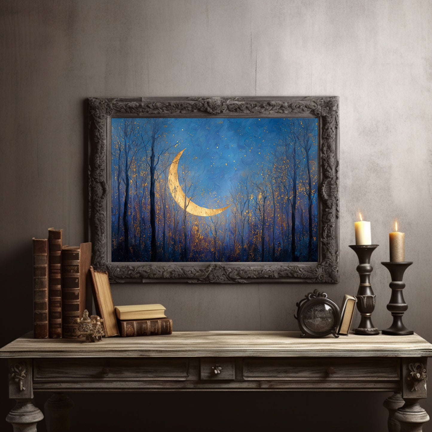 Crescent Forest Bathes In Starlight