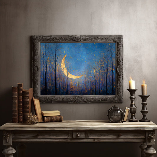 Crescent Forest Bathes In Starlight