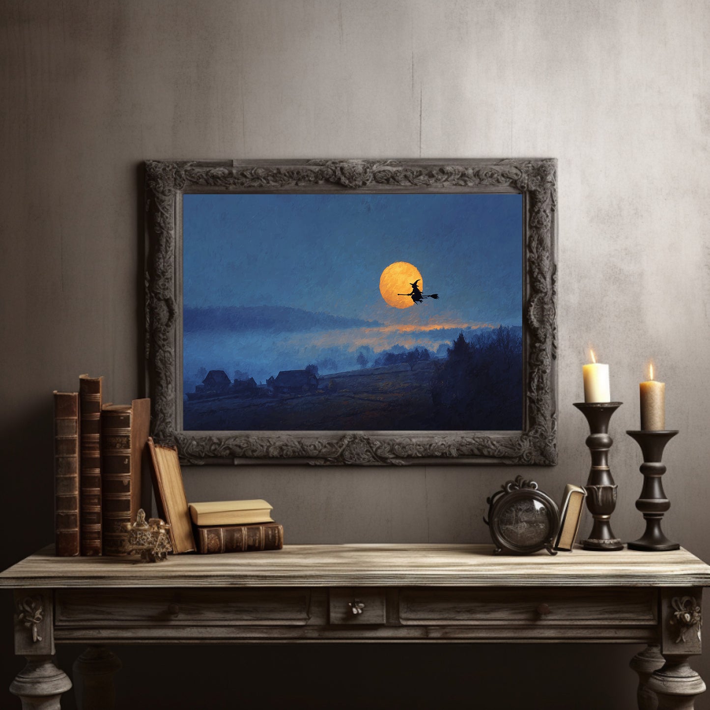 Harvest Moon Beckons Ancient Flight