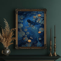 Midnight Blooms Upon Still Waters