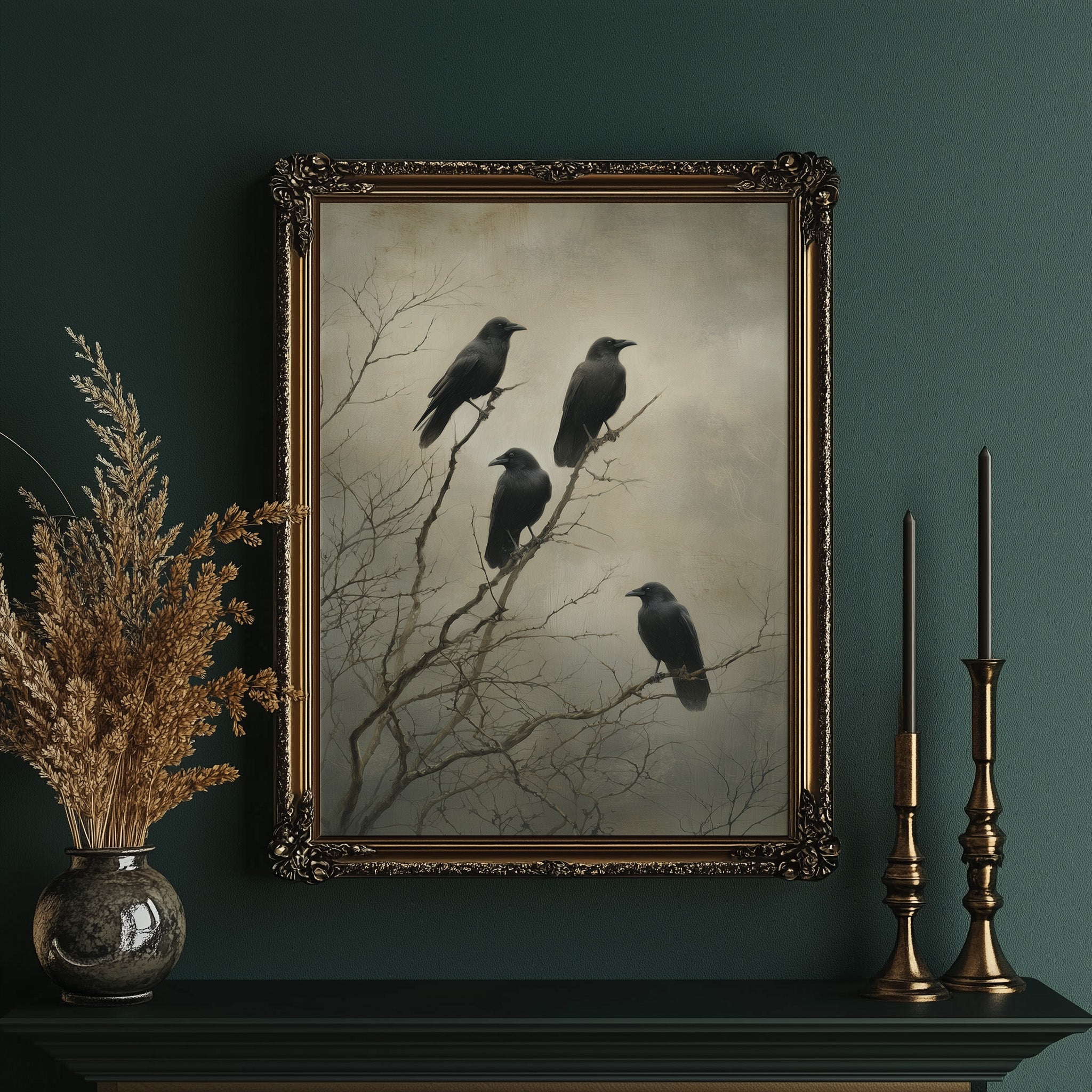 Ravens Hold The Barren Branch