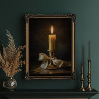 Solitary Flame Against Darkness