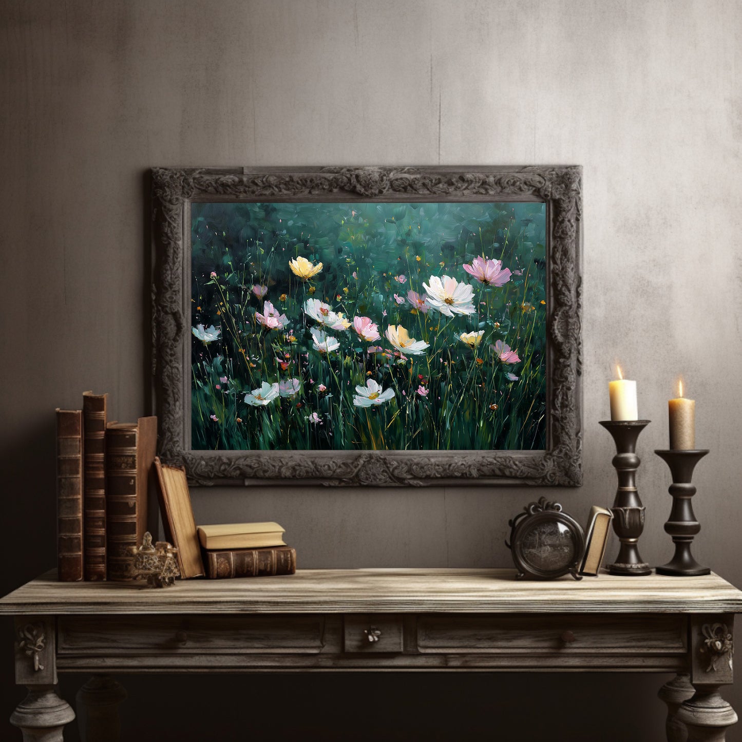 Cosmos Dance Against Forest Depths