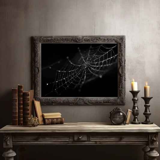 Dew Caught In Midnight Threads