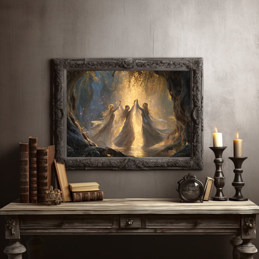 Ancient Dance In Golden Light