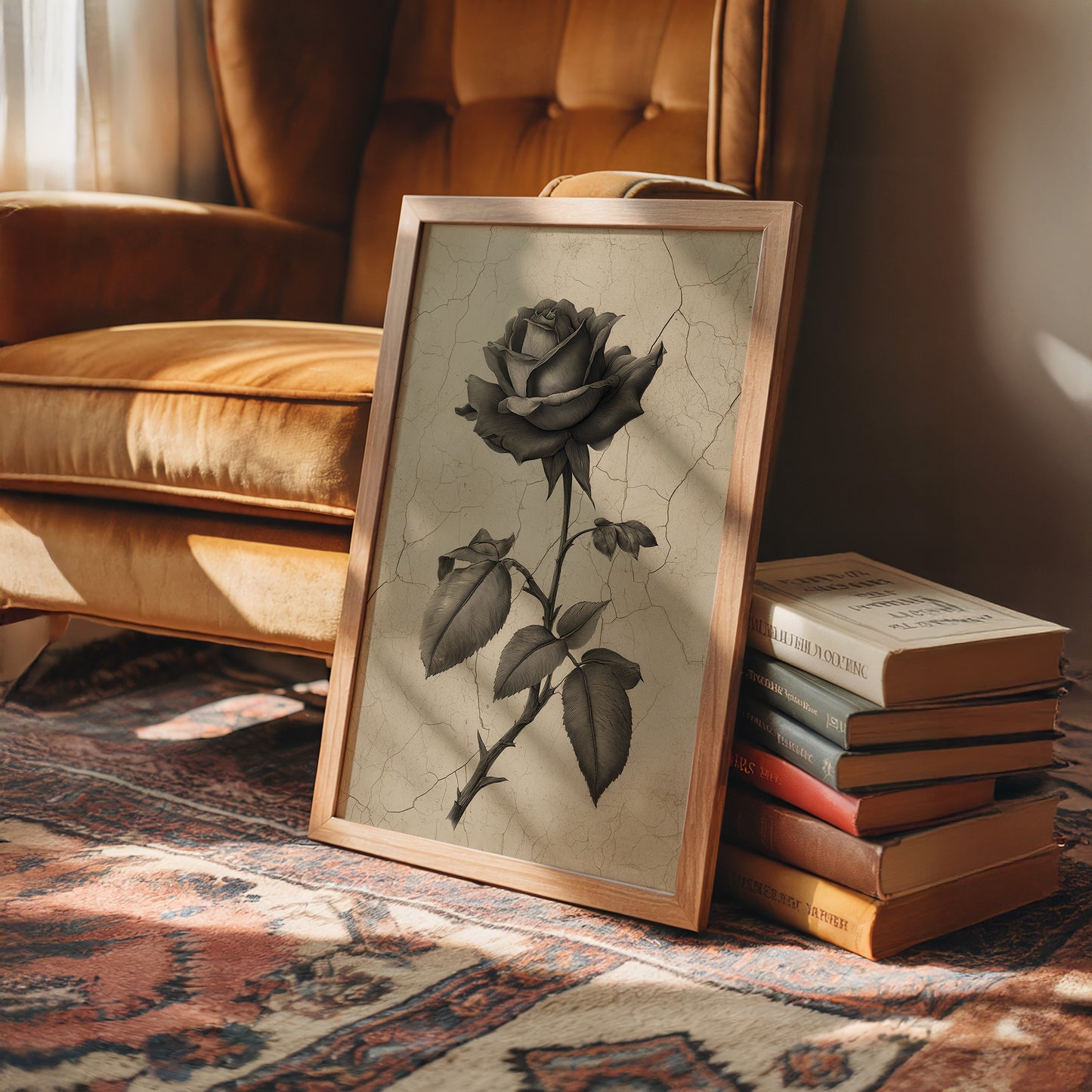 Faded Bloom In Midnight Parlor