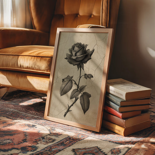 Faded Bloom In Midnight Parlor