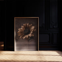Bronze Petals Against Twilight Haze