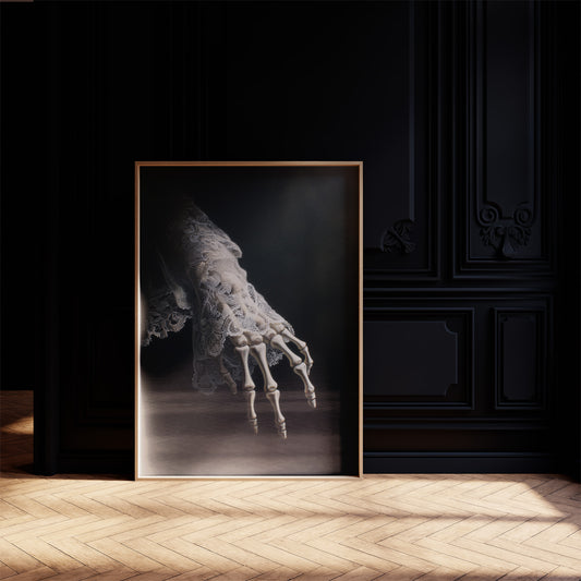 Delicate Bones Behind Lace Curtains