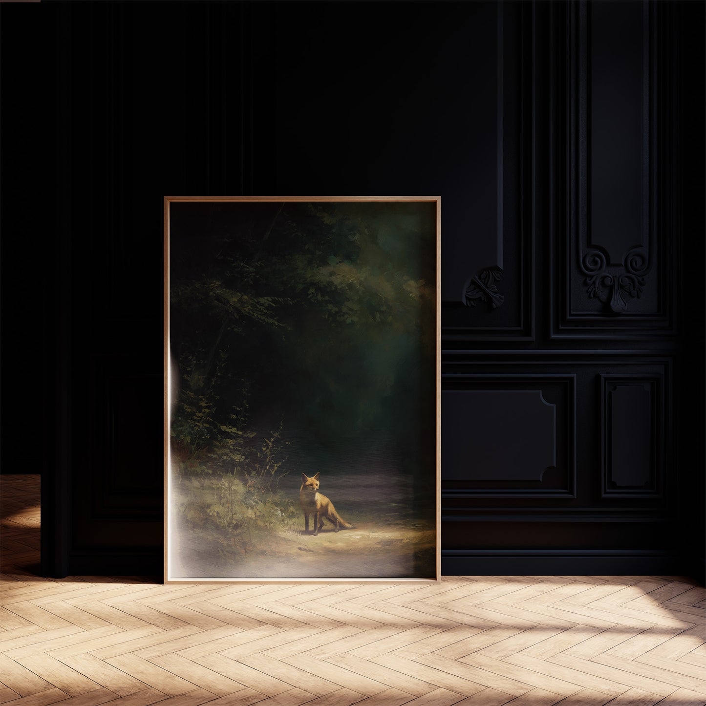 Fox Waits At Forest's Edge