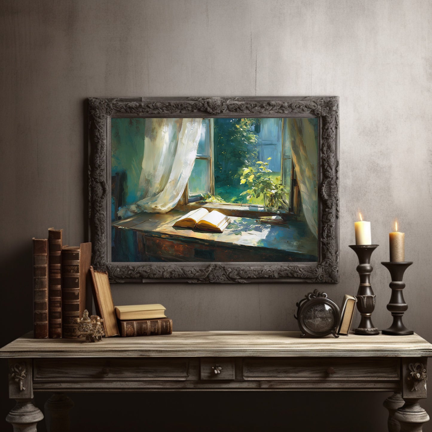 Sunlit Pages Await Summer Breeze