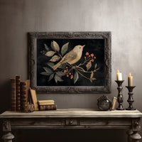 Songbird Among Autumn Berries