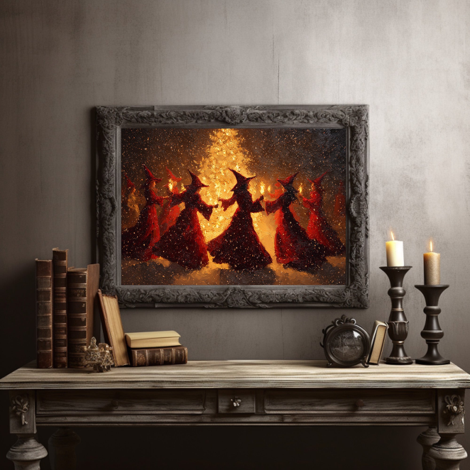 Witches Dance By Harvest Flames