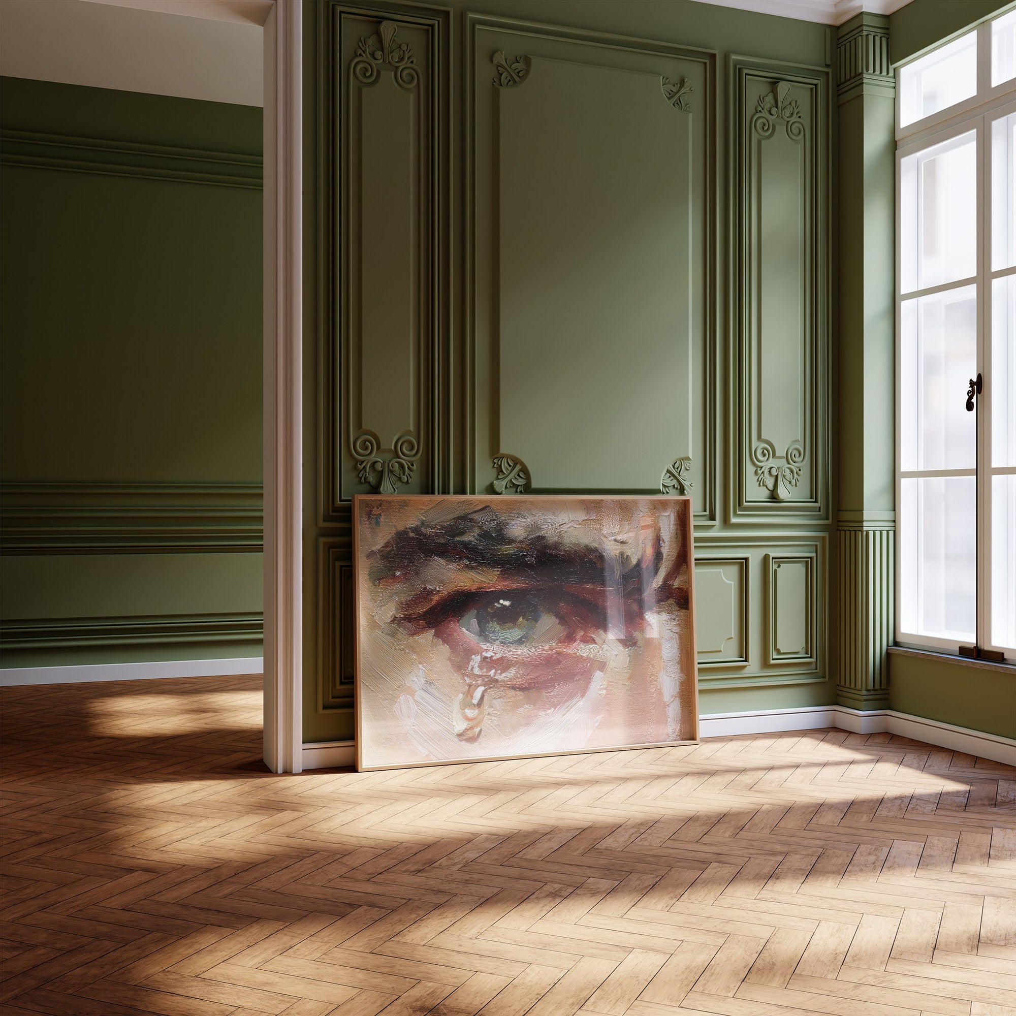 Teardrops Fall From Azure Gaze