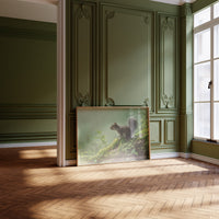 Woodland Sentinel Among Literary Treasures