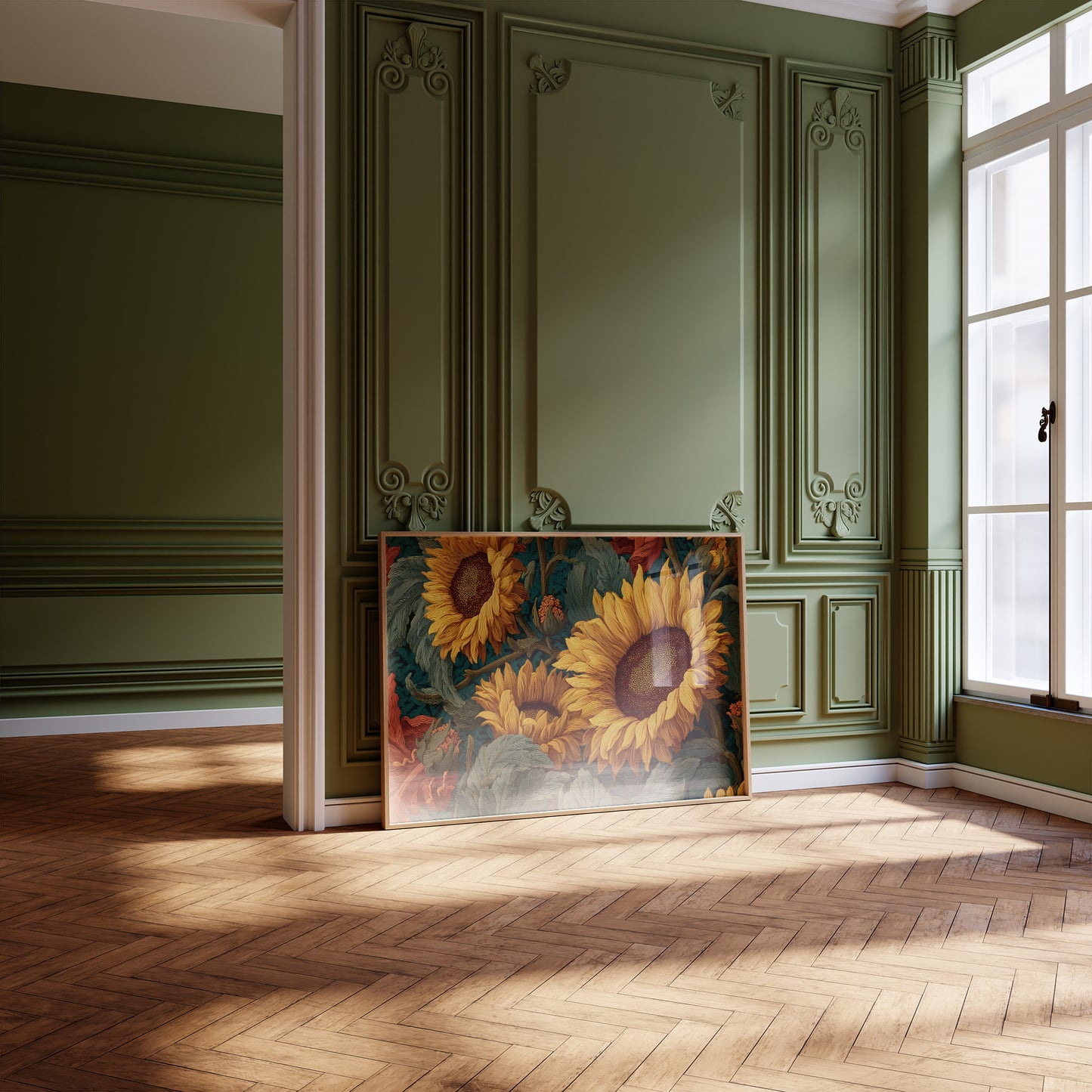 Sunflowers Among Literary Treasures