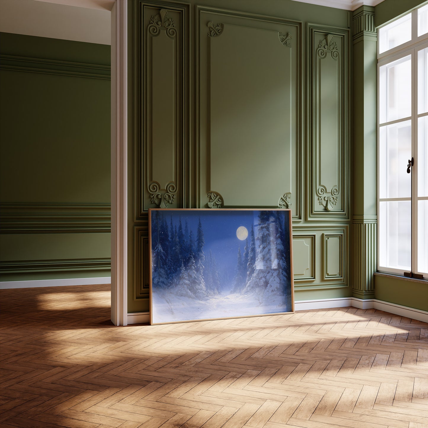 Frost Path Under Winter's Glow