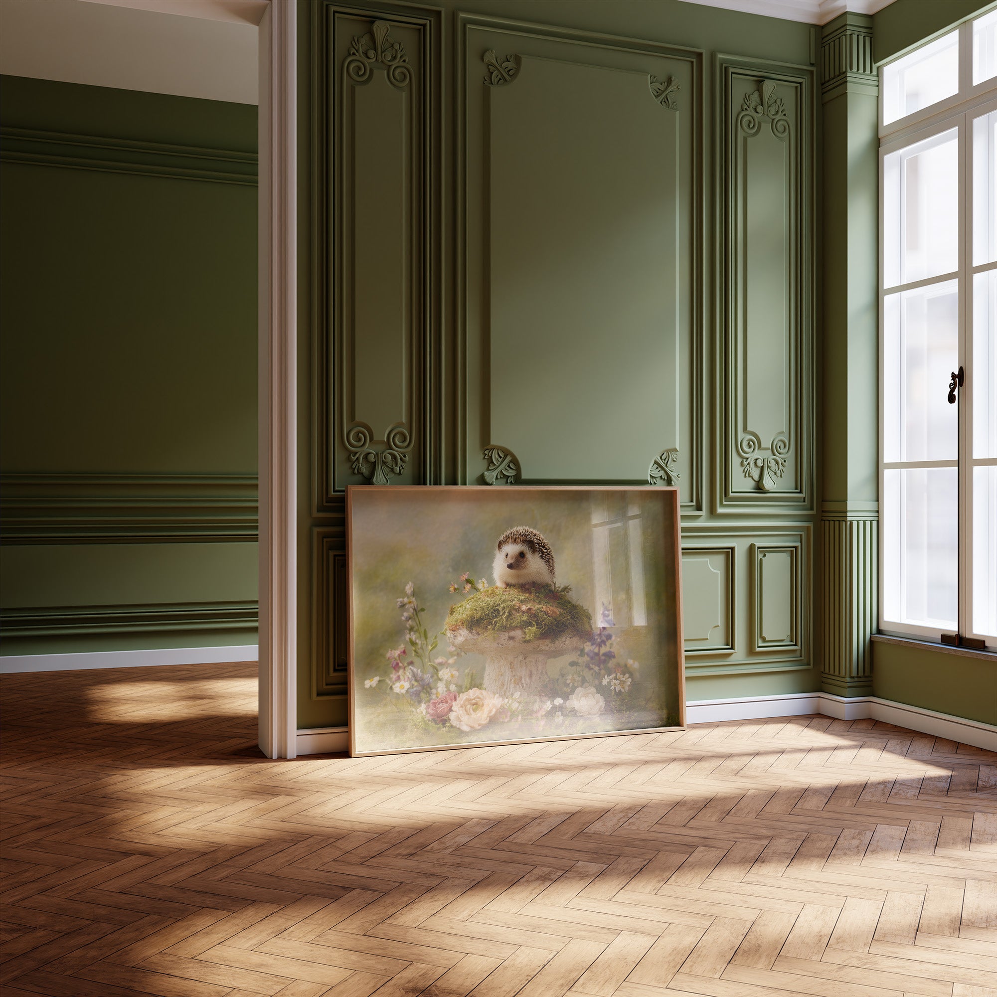 Tiny Guardian Of Mossy Throne