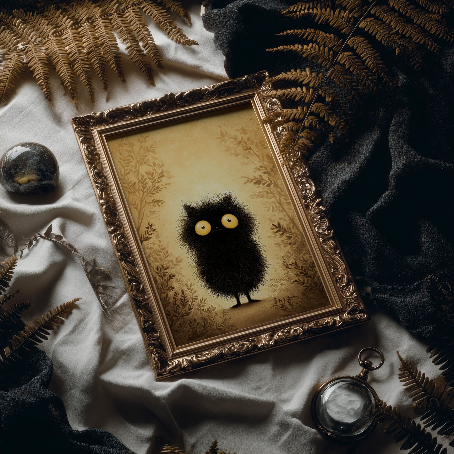 Curious Fluff Meets Golden Light