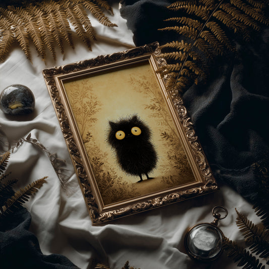 Curious Fluff Meets Golden Light