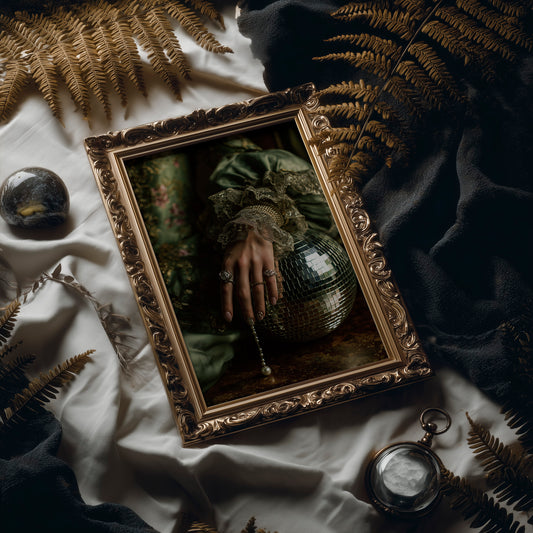 Pearls Dance Under Vintage Light