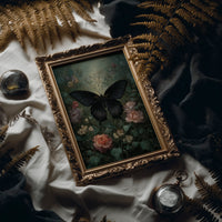 Midnight Blooms Against Dark Walls