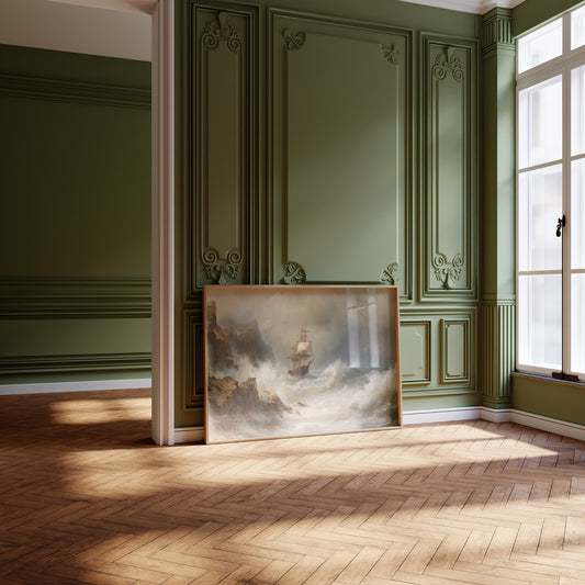 Seafarer's Tale Among Leather Spines