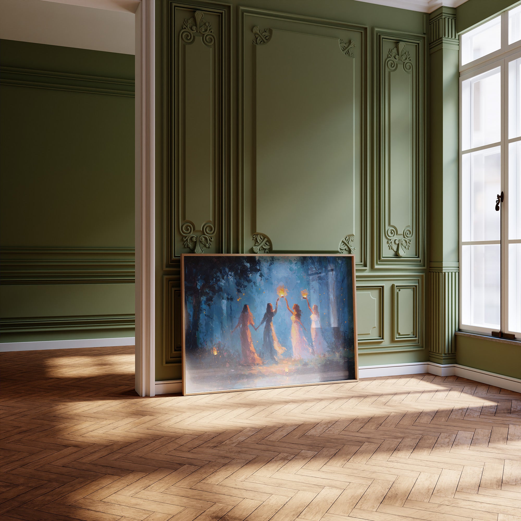 Lanterns Held By Twilight Sisters