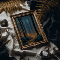 Fireflies Dance Through Midnight Woods