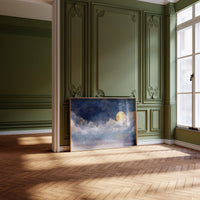 Full Moon Bathes Midnight Waters