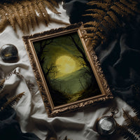 Moonlight Paints Ancient Valley Path