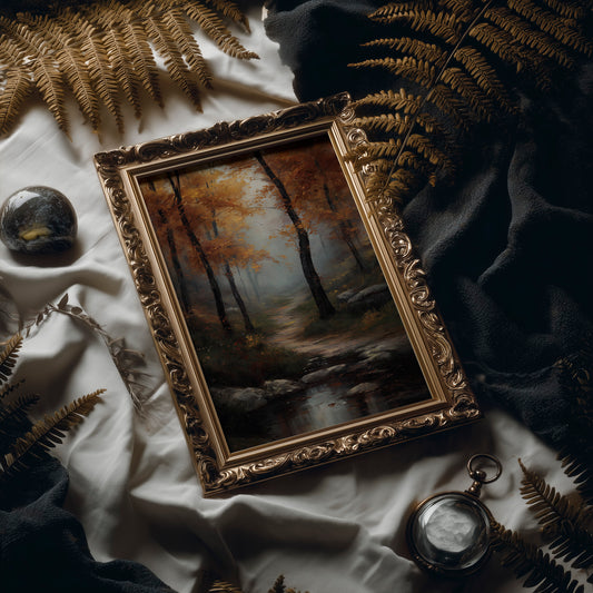 Copper Paths Through Misty Woods