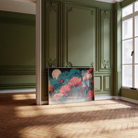 Coral Blooms Under Midnight Tide