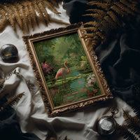 Pink Elegance In Verdant Paradise