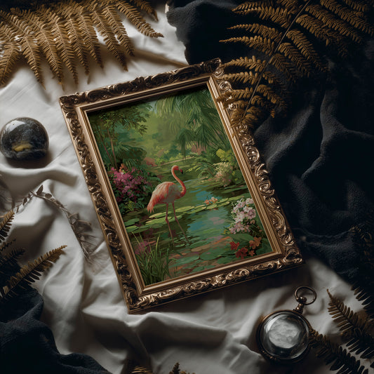 Pink Elegance In Verdant Paradise