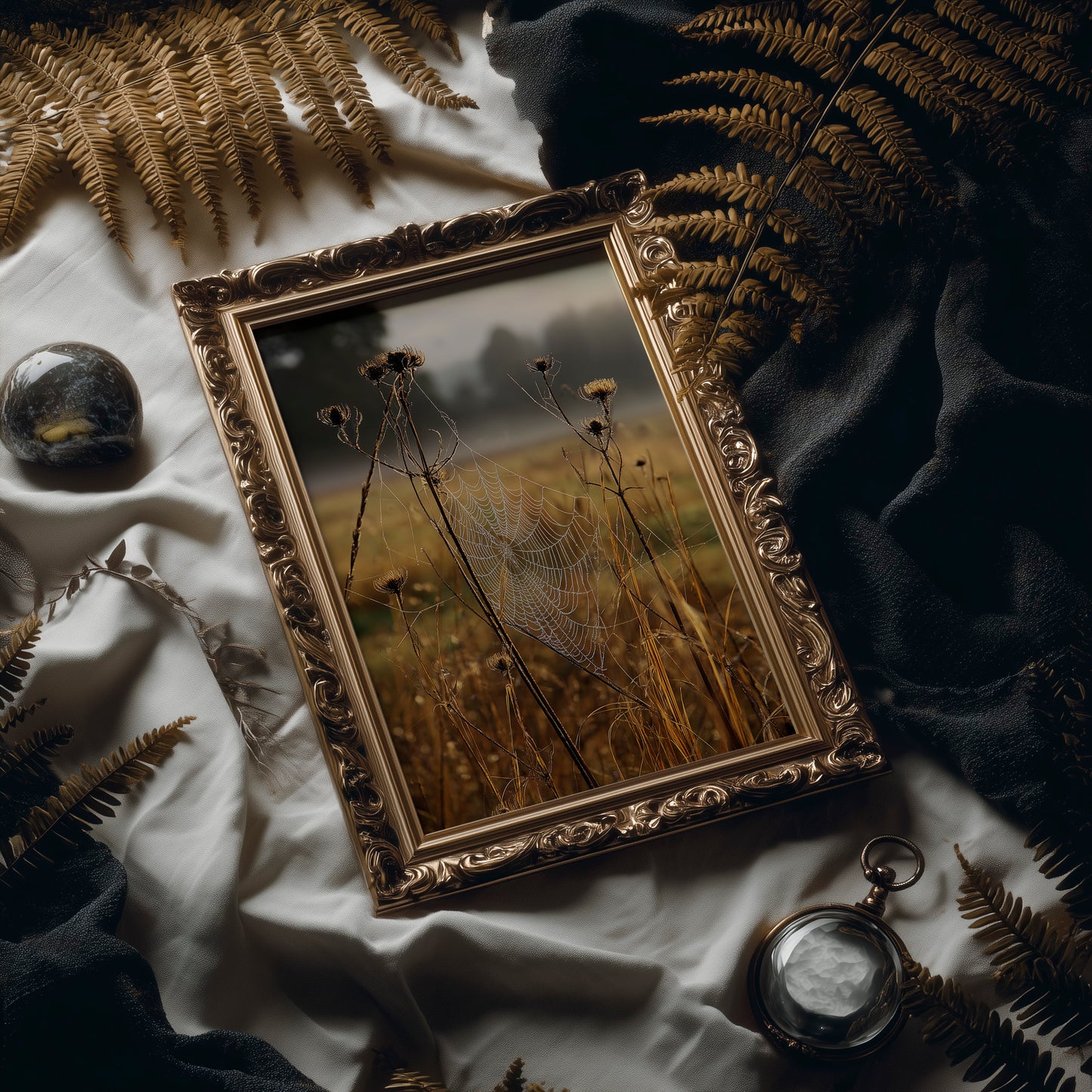 Thistles Catch Dawn's First Light