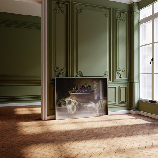 Blackberry Harvest Among Literary Treasures