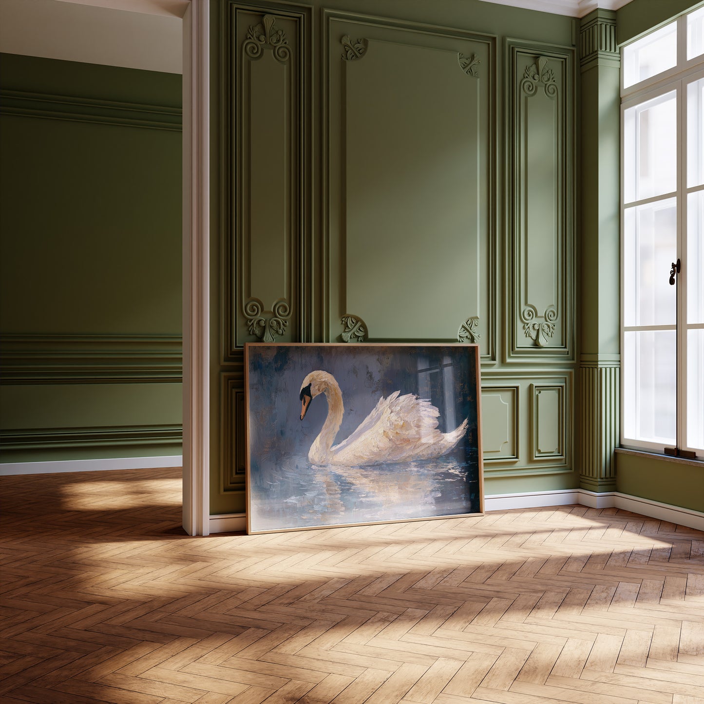 Elegant Voyager On Midnight Waters