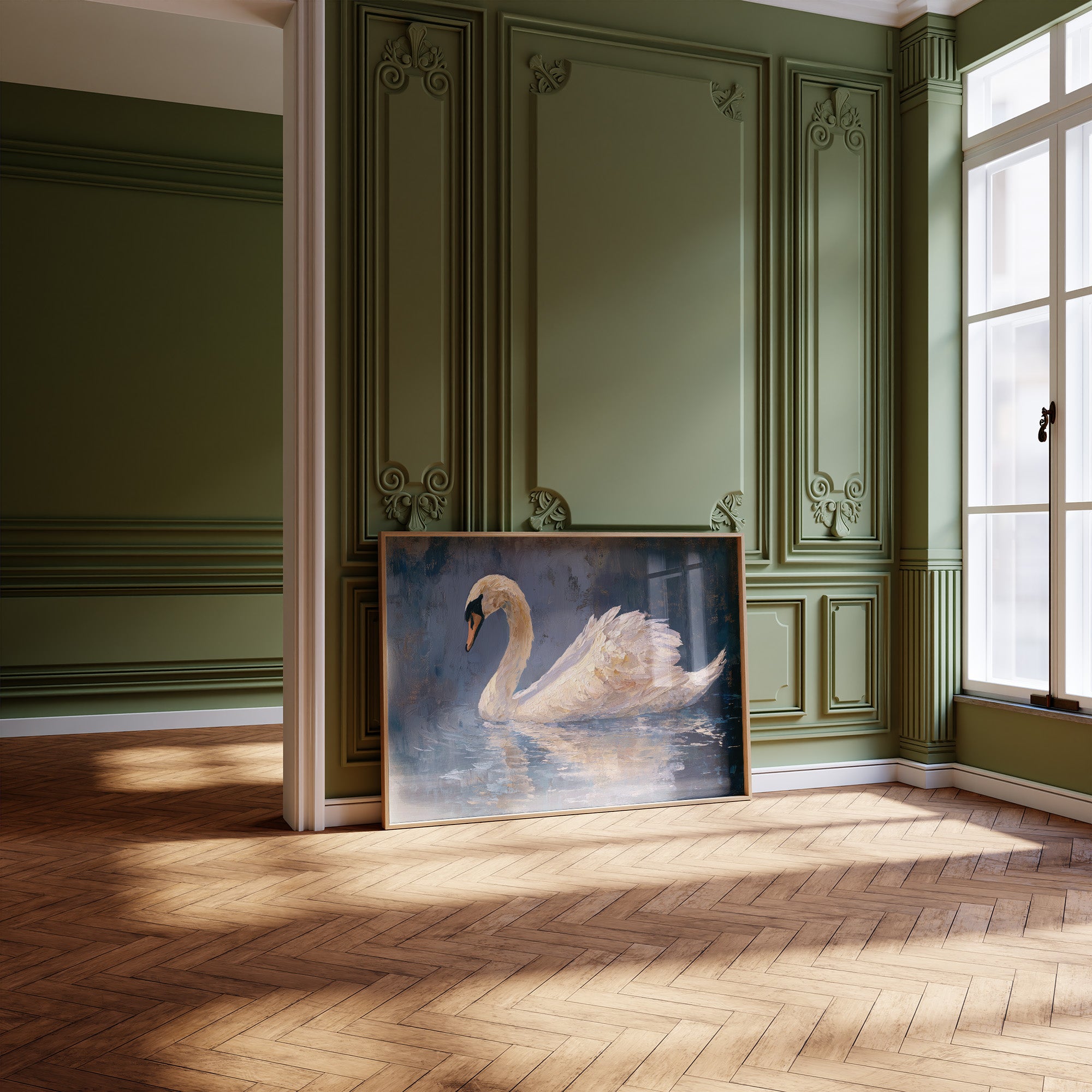 Elegant Voyager On Midnight Waters