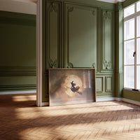 Autumn Flight Across Harvest Moon