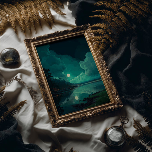 Jade Moons Cast Midnight Reflections