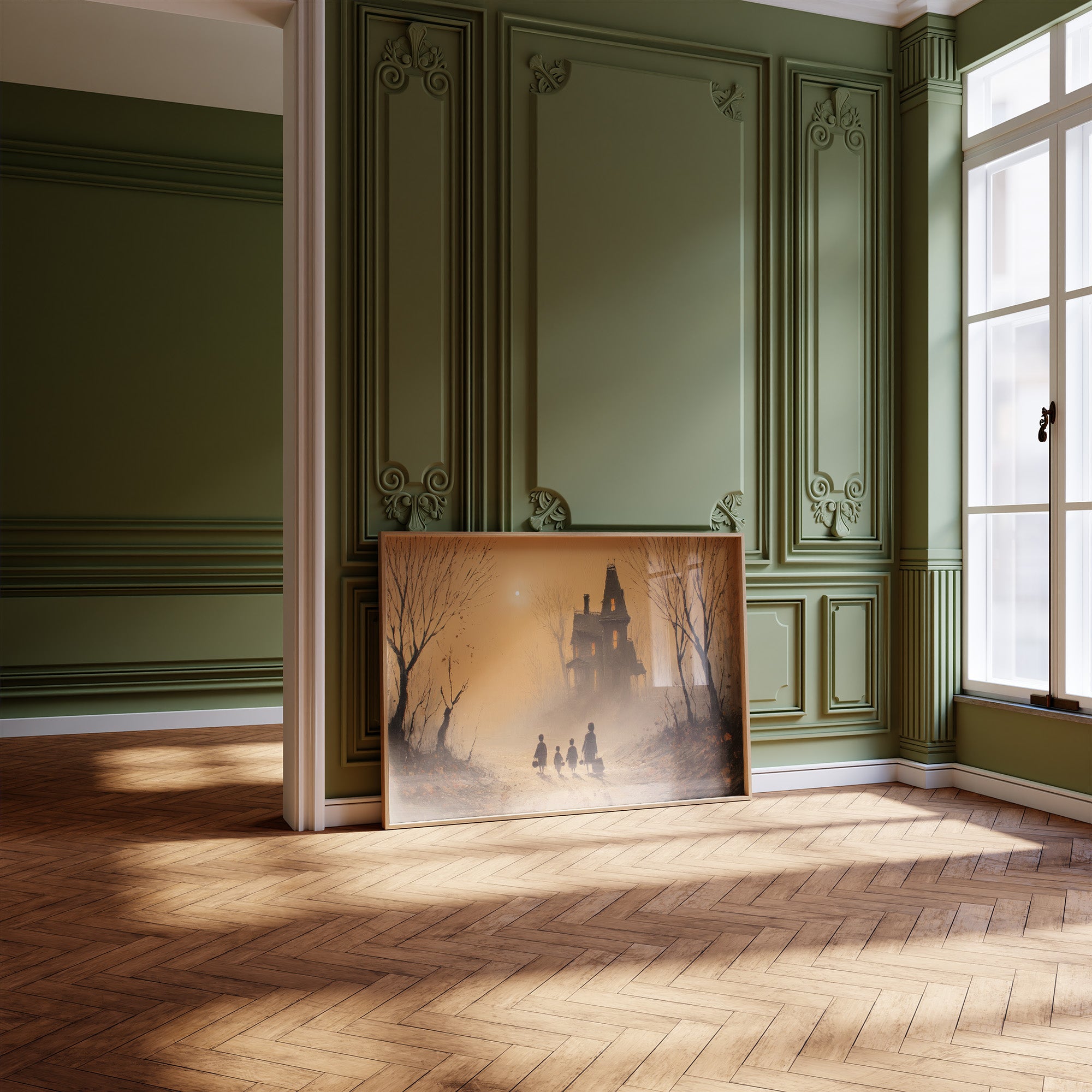 Autumn Path To Mysterious Manor