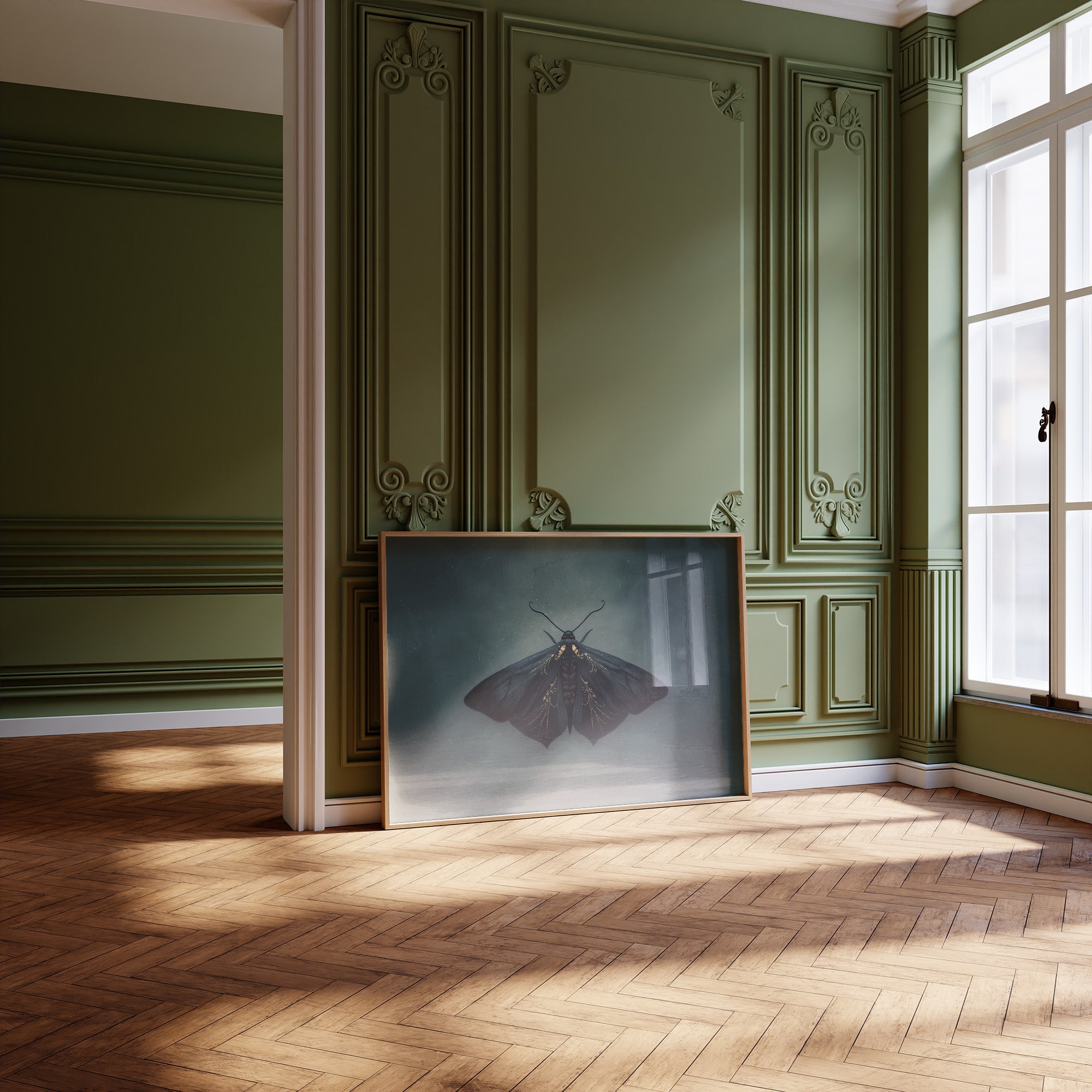 Velvet Wings Among Leather Spines