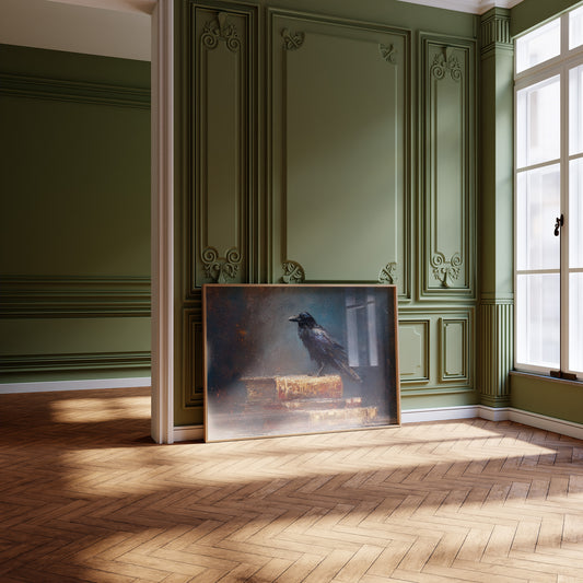 Raven's Perch Among Forgotten Tomes