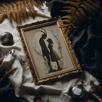 Moonlit Silhouettes In Ancient Tale