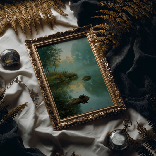 Turtle's Rest In Morning Mist