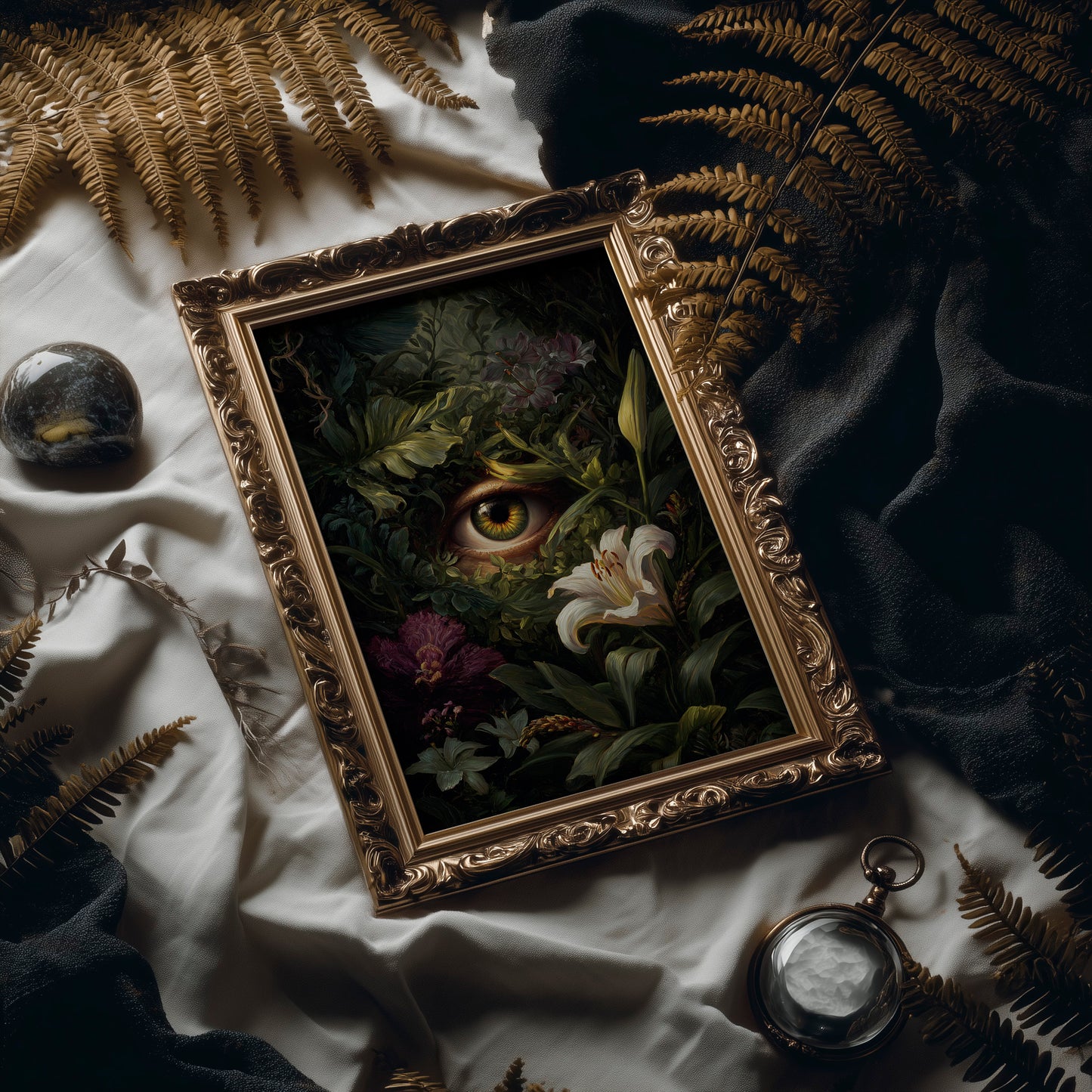 Jungle Watches Through Amber Light