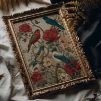 Songbirds Among Coral Blooms