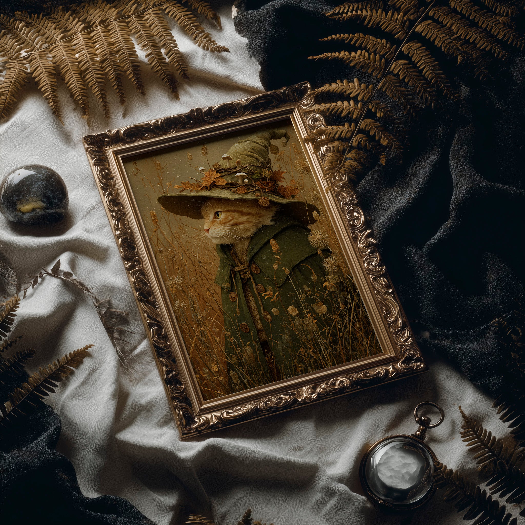 Autumn Sage Wears Fallen Leaves